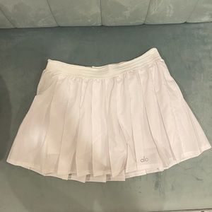 Alo white womens tennis skirt